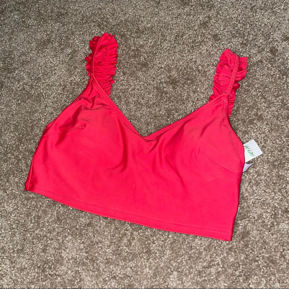 aerie scoop bikini top NWT